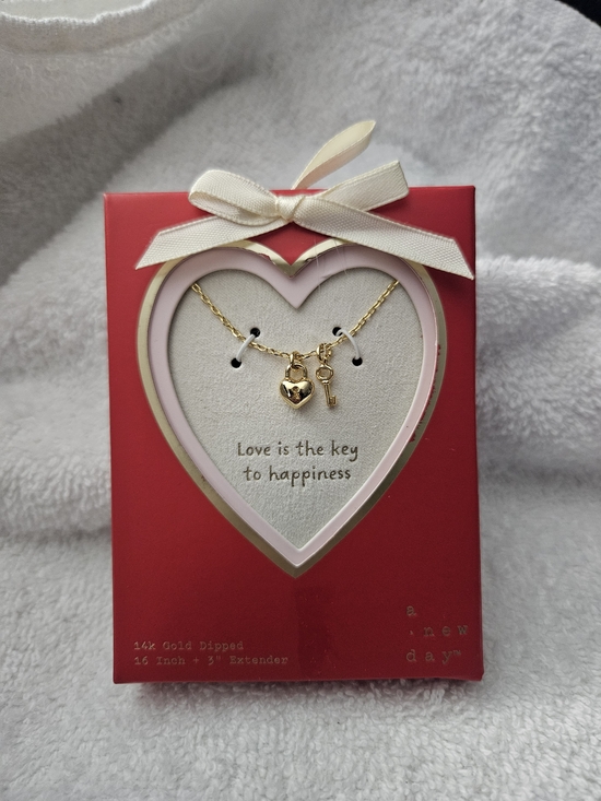 a new day | Jewelry | A New Day 4k Gold Dipped Heart Lock And Key ...